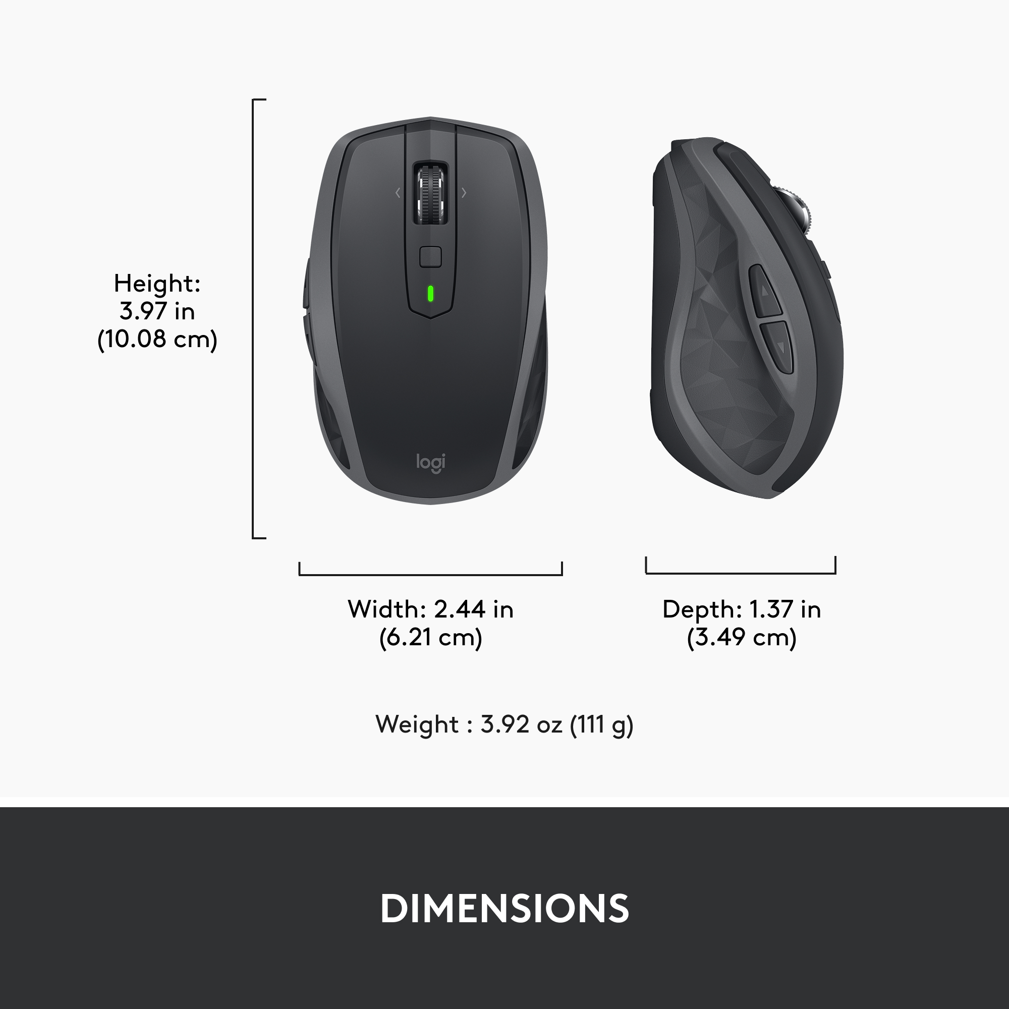 Logitech MX Anywhere 2S Bluetooth Compact Mouse photo 4