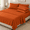Burnt Orange-King, variant on Rust Queen Size 6 Piece Bed Sheet Set with 16 Inch Deep Pockets