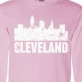 thumbnail image 4 of Inktastic Cleveland Skyline Grunge Long Sleeve T-Shirt, 4 of 5