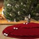 thumbnail image 3 of Falda de árbol de Navidad de 48 pulgadas, falda de árbol de Navidad de punto, adorno de falda de árbol de Navidad rústico con 6 bolas de nieve para árbol de Navidad Adepaton FLD-3489, 3 of 8