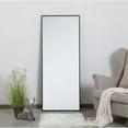 thumbnail image 2 of Metal frame rectangle mirror 24 inch in Black, 2 of 5
