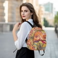 thumbnail image 6 of FORMRS Mini Backpack Purse for Women Travel Daypack Casual Shoulder Bag, Purple Abstract Floral, 6 of 7