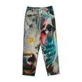 thumbnail image 4 of Balery Colorful Graffiti Cow print Women's Pajama Pants,Ultra Lightweight Pjs,Lounge Pant-Medium, 4 of 9