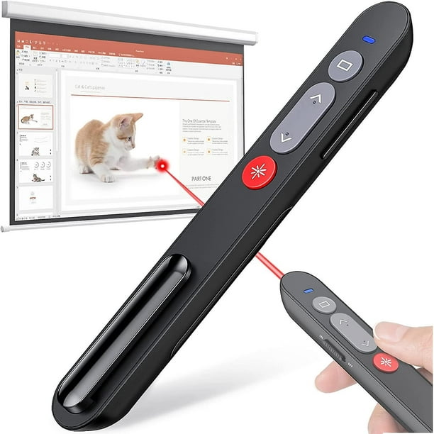Pointeur laser pour chats, chiens, clicker de présentation sans