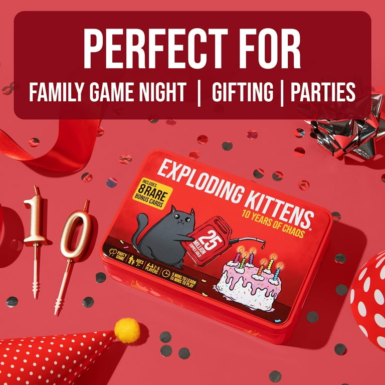 Exploding Kittens 10th Anniversary Collectible Tin – New Edition