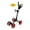 Black/Red, variant on QWIK-FOLD 4 Wheel Folding Push Pull Golf Cart - Foot Brake - ONE Second to Open & Close!