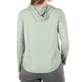 thumbnail image 3 of Realtree Women's Long Sleeve Performance Fishing Hoodie, Heathered Mint, L, 3 of 10