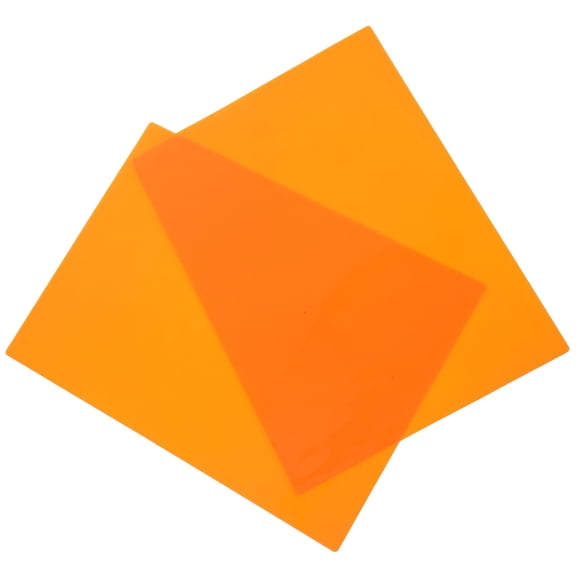 OUNONA  2 Pcs Reusable Silicone Placemat Placemats for Dining Table Non Round Baby Toddler Orange