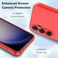 thumbnail image 4 of Innens For Samsung Galaxy S23 FE Liquid Silicone Case Shockproof Cover/Tempered Glass, 4 of 35