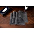 thumbnail image 4 of Mantel Individual - 6 Manteles Individuales De Pvc Mantel Individual Lavable Antideslizante Resistente Al Calor Plástico Hogar Restaurante Hotel, Vinilo Tejido De 45 * 30 Cm (Negro), 4 of 5