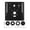 Black, variant on EHJRE Router Table Insert Plate Aluminum 9.6x9.4 Inch with 4 Rings and Screws Red
