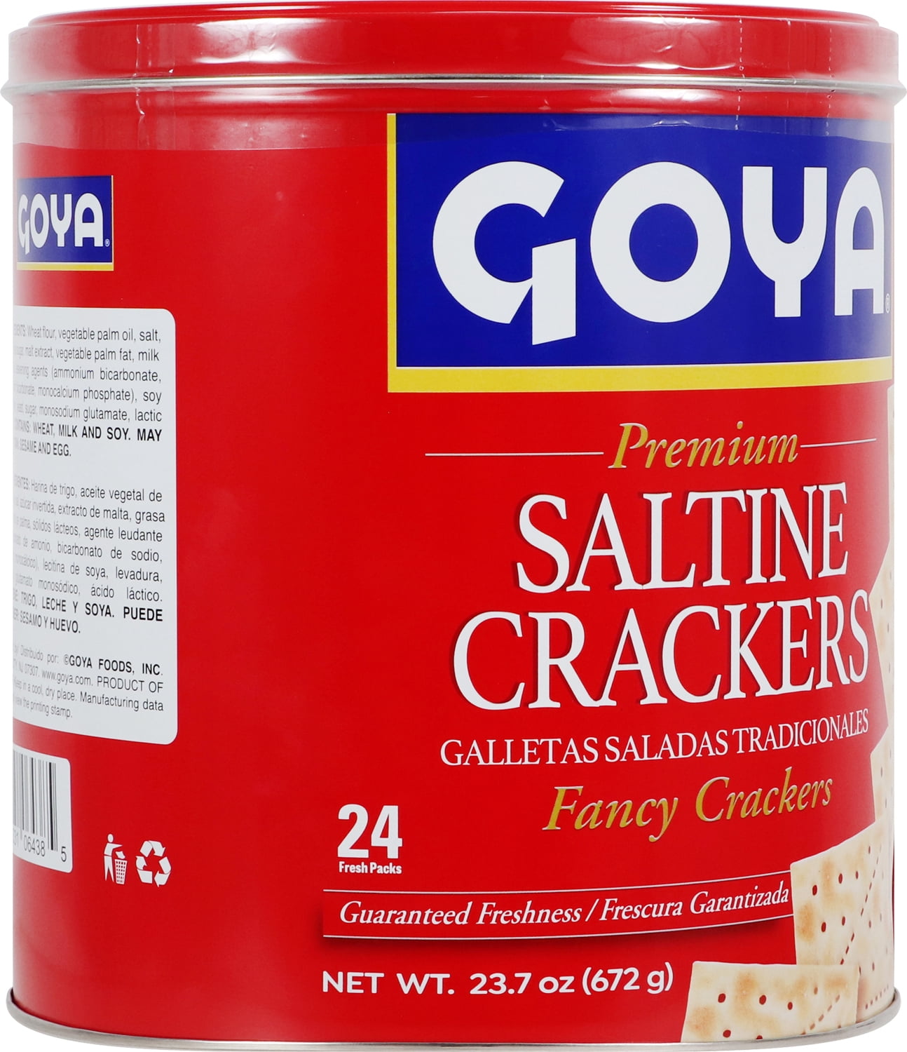 Goya Saltine Crackers, Red Tin, 10.5 oz