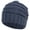 Blue, variant on Men/Women's Chunky Soft Knitted Warm Winter Beanie Hat, Natural