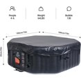 WEJOY Portable Hot Tub 73X73X25 Inch Air Jet Spa 45 Person Inflatable