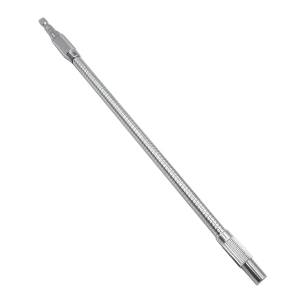 Taladro Eléctrico Tipo Resorte Retorno Automático 300 Mm Destornillador Universal Metal Eje Flexible Universal Varilla Conexión Taladro Inalámbrico Multiángulo Eje Flexible (300 Mm)