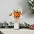 thumbnail image 6 of Halloween Mini Pumpkin Flower Bouquet with Spooky Faces - Cute Trick or Treat Gift for Kids,Party Decor,Office Desk,Home Table Centerpiece - Durable Plastic Arrangement for Halloween Festivities, 6 of 6