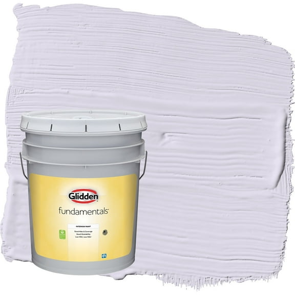 Glidden Fundamentals Misty Violet / Purple Flat Interior Paint, 5 Gallon