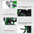 thumbnail image 3 of WETS 49cc 2-Stroke Kids Dirt Bike, Gas Power Motocross, Off Road Mini Motorcycle, Pocket Motorbike with Front Rear Disc Brakes (Green), 3 of 8