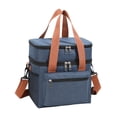 thumbnail image 4 of Bolsa Aislante para el Almuerzo Sharpla Bolsa de Entrega de Alimentos para Playa Senderismo Viajes Azul, 4 of 8