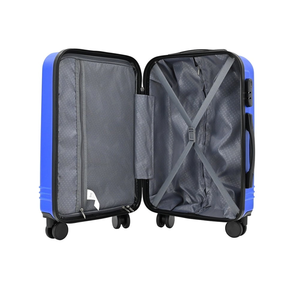 Alisa ABS Hard shell Lightweight 360 Dual Spinning Wheels Combo Lock 28" 24", 20" 3 Piece Luggage Set