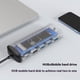 thumbnail image 3 of Kearding Concentrador versátil plateado con puertos USB de 5 Gbps para una fácil conectividad Caja de disco duro SSD M.2 Estaciones de acoplamiento para portátiles, 3 of 6