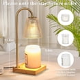 thumbnail image 3 of Fenmzee Candle Warmer Lamp with Timer - Inline Control, 4 Way Dimmer, Wax melt Warmer with 2 Blubs, 3 of 8