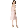 thumbnail image 5 of INSPIRE CHIC Women's Floral Twist Front Adjustable Strap Midi Dress S Pink, 5 of 9