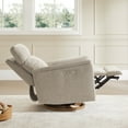 thumbnail image 4 of Spruce & Spring 270° Swivel Power Recliner with Nightlight for Nursery and Living Room, Khaki, 4 of 14