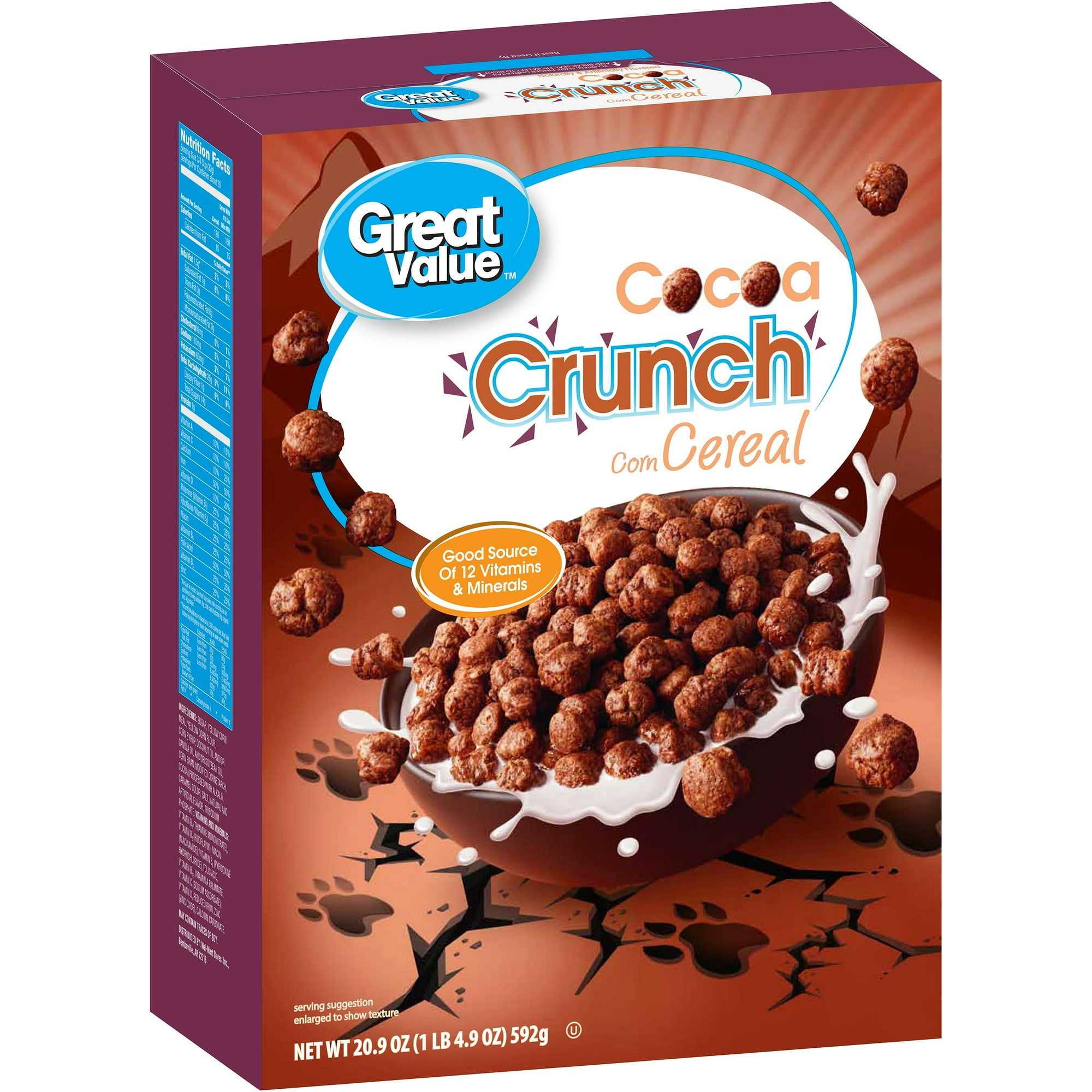 Great Value Cocoa Crunch Cereal, 20.9 oz