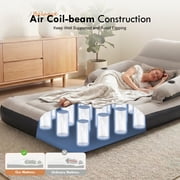 Honeydrill Twin Size 9 Air Mattress with Headboard, Air Couch Sofa Bed