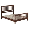 thumbnail image 6 of Camilla Queen Wood Low Profile Platform Bed with Matching Footboard in Walnut, 6 of 10