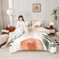 thumbnail image 4 of Feelyou Teen Geometric Stripes Full Size Comforter Sets, Minimalst Minimalism Bedding Comforter Set, Chic Abstract Ombre Reversible Bedding Sets, Lightweight Room Decor, 3 Pieces, 4 of 8