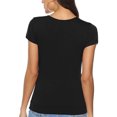 thumbnail image 1 of Camiseta ajustada para mujer, camiseta ajustada con cuello de TV para mujer, camiseta de manga corta para mujer, salida de alta intensidad, 1 of 6