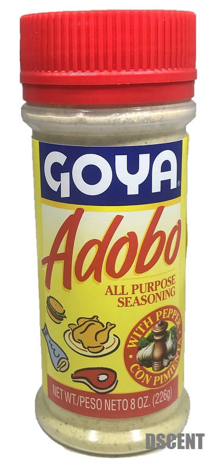 2Pack Goya Adobo All Purpose Seasoning 1 with Pepper, 1 Without Pepper 8 oz each