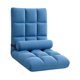 thumbnail image 2 of Silla suelo con respaldo, sillas plegables para adultos y niños, ideal para ver la televisión, para sala estar, sofá reclinable ajustable para Azul, 2 of 8