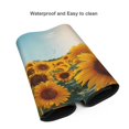 thumbnail image 4 of Hirioo Sunlit Sunflower Field for Mouse Pad ,Anti-Slip Base, Durable Stitched Edges, Perfect for Gaming, Office, and Home Use,16x35.5in, 4 of 9