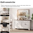 thumbnail image 6 of 59" Wide Sideboard Buffet With 4 Doors And 2 Drawers, Adjustable Shelves, 6 of 6