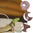 thumbnail image 4 of USHOBE 2 Pcs Laisse de Dragon Barbu Professionnelle Marron Sangle Réglable Durable Soin des Animaux, 4 of 8
