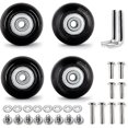 thumbnail image 1 of 50mm Set of 4 Luggage Suitcase Replacement Wheels Rubber Trolley Suitcase Wheels Replacement Parts Swivel Casters Bearings, 1 of 5