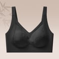 thumbnail image 2 of Women Bra Wireless Seamless Bra Push Up Bra No Underwire Thin Strap Adjustable Rims-Free Comfort Fit Daily Wear for Women Sports Underwear | TruBelle,Black 2XL, 2 of 6
