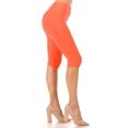 thumbnail image 2 of Women's Lightweight Solid Casual High Waist Running Yoga Daily Workout Capri Leggings, 2 of 5