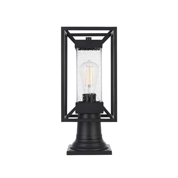 Elegant Lighting Willington 7" Outdoor Pendant In Black