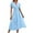 Sky Blue., variant on Dresses for Women Plus Size Akafmk Summer Dresses for Women Casual Dresses,Solid Color V-Neck Long Dress Short Sleeve Maxi Dresses Loose Fitting Flowy Wedding Guest Dresses