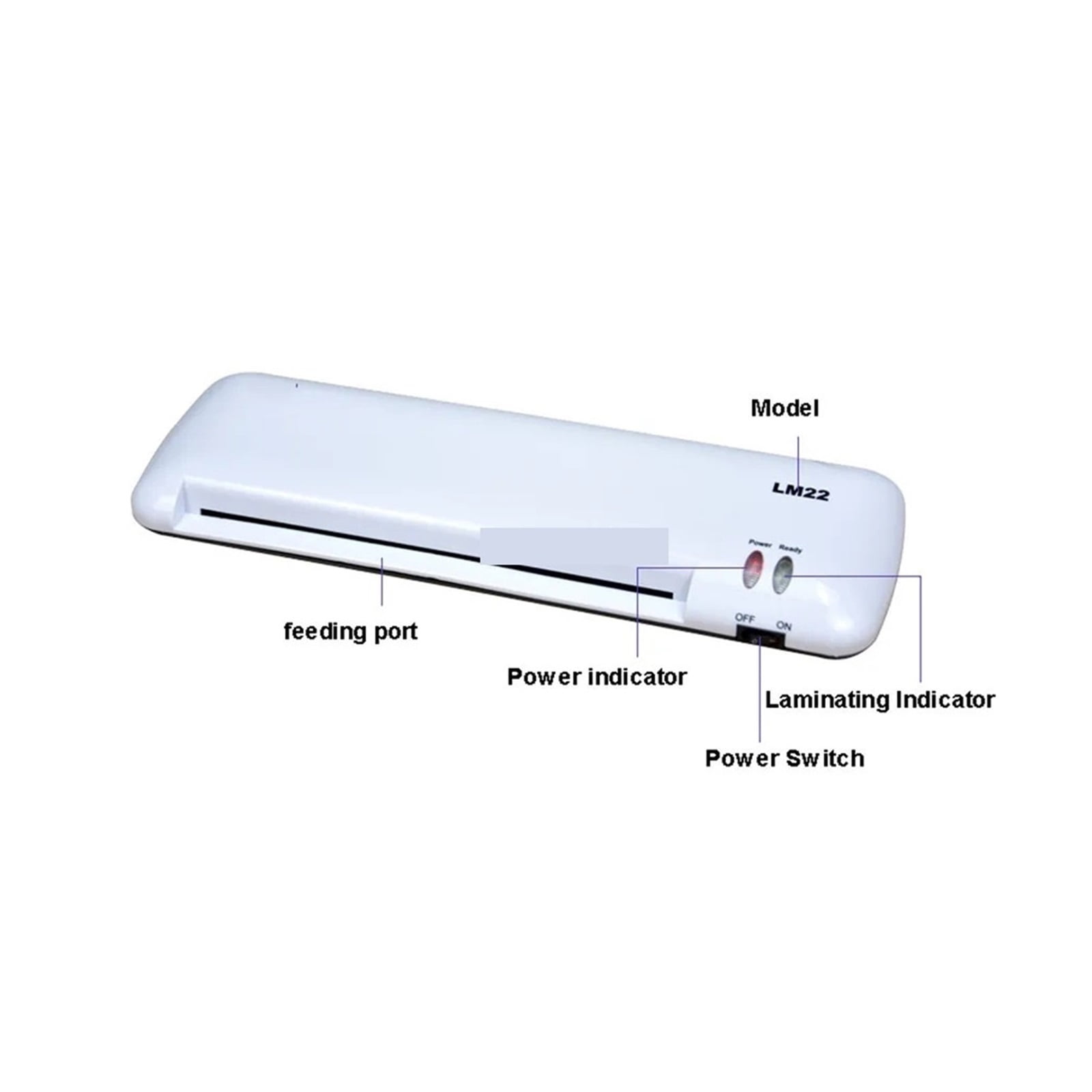 A4 A5 3/5/6/7inch Photo Document Paper Laminating Film Machine Cold/Hot Laminator Speed 400mm/min Width 230mm LM-22-A4