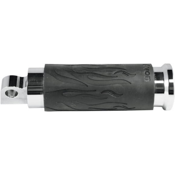 Avon Flame Texture Footpegs, Chrome