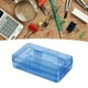 thumbnail image 2 of Caja de lápices para niños, estuche de plástico portátil para estudiantes de arte profesional, aula escolar, con tapa hermética, color azul, 2 of 9