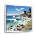 thumbnail image 2 of Designart "Beach Contrast Painting II" Nautical & Beach Floater Framed Canvas Art Print, 2 of 7