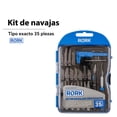 thumbnail image 2 of Kit de navajas Rork Cutter Profesional 35pzs Estuche azul MRK-001, 2 of 7