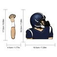thumbnail image 3 of Football Quarterback Wiper Stickers Car Windshield Wiper Stickers Car Car Stickers, 3 of 8