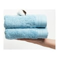 thumbnail image 4 of Premium 100% Cotton Towel Set of 8 Hand Towels 18" x 30" | 8 Ultra Soft and Highly Absorbent Hand Towels for Bath room, Gym, Hotel, Spa, Machine Washable | Color: Sky Blue, 4 of 13